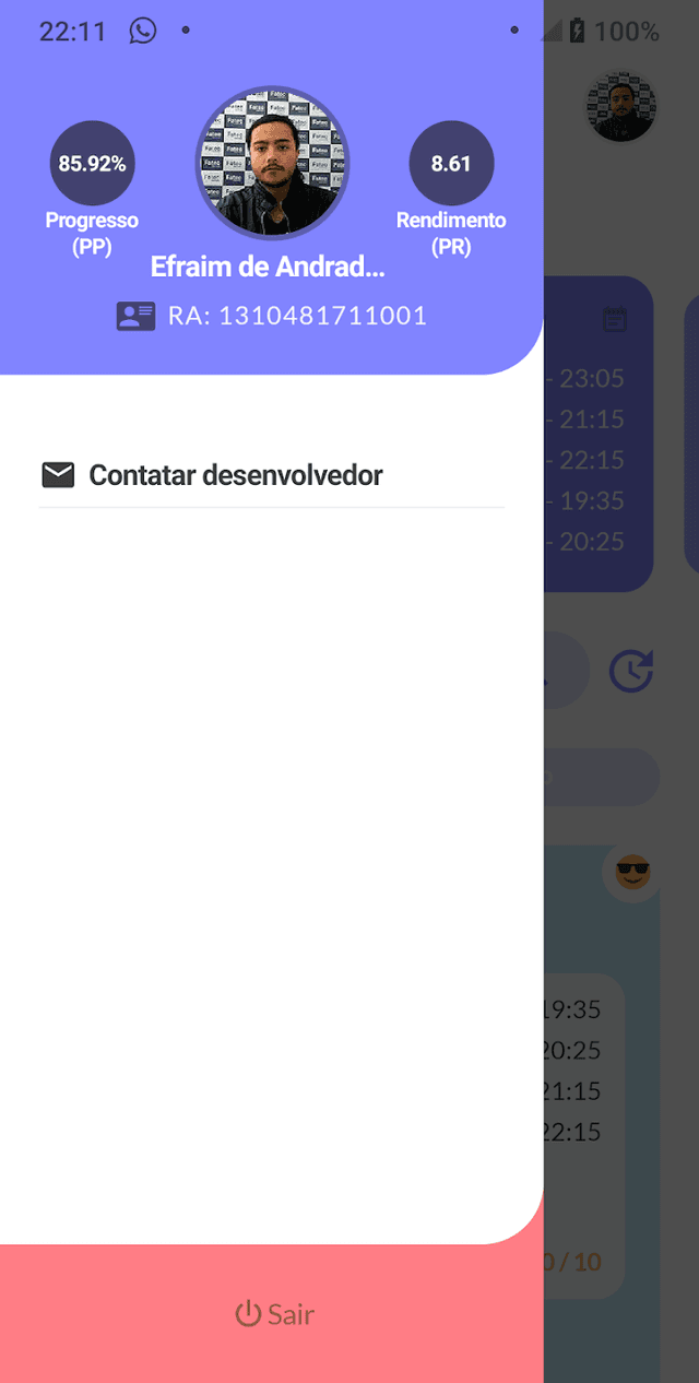 Print da aplicação